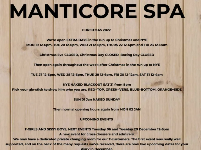 Manticore Spa Plymouth 8 Manticore Spa, Gay sauna, Plymouth