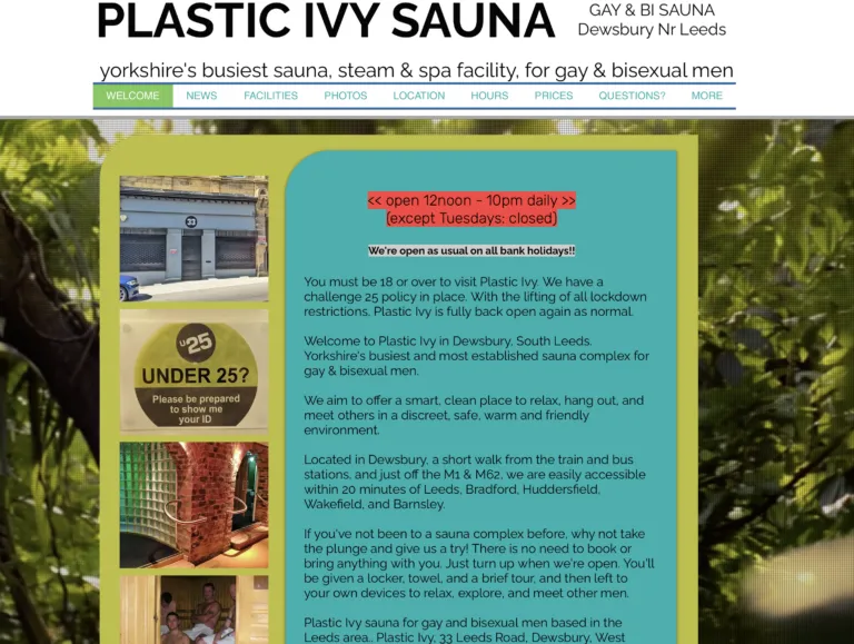 Plastic Ivy Sauna Dewsbury 10 Plastic Ivy Gay Sauna Dewsbury