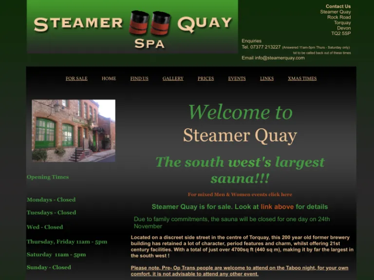 Steamer Quay Sauna Torquay 5 Steamer Quay, Gay Sauna, Torquay